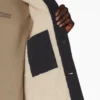Veste de travail doublée en toile de coton délavée Veste de travail doublée en toile de coton délavée