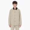 Veste de travail en toile de coton délavée à la pierre, sans doublure Veste de travail en toile de coton délavée à la pierre, sans doublure