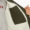 Veste de travail pour femme en toile de coton brossée doublée de polaire à poils longs Veste de travail pour femme en toile de coton brossée doublée de polaire à poils longs