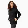 Veste de travail pour femme en toile de coton brossée doublée de polaire à poils longs Veste de travail pour femme en toile de coton brossée doublée de polaire à poils longs