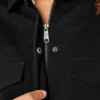 Veste de travail pour femme en toile de coton brossée doublée de polaire à poils longs Veste de travail pour femme en toile de coton brossée doublée de polaire à poils longs