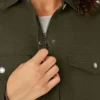 Veste de travail pour femme en toile de coton brossée doublée de polaire à poils longs Veste de travail pour femme en toile de coton brossée doublée de polaire à poils longs