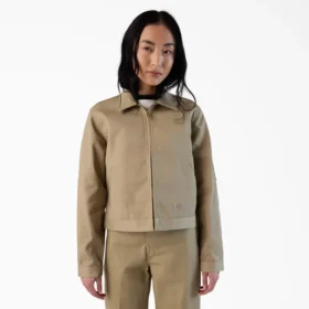 Veste Eisenhower courte sans doublure pour femme