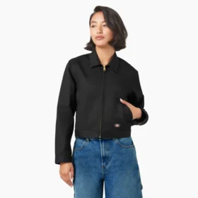 Veste Eisenhower courte sans doublure pour femme