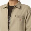 Veste en coton duck avec surpiqûres contrastées Veste en coton duck avec surpiqûres contrastées