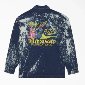 Veste en denim délavé Brain Dead
