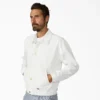 Veste en denim plissé à lisière