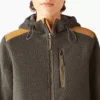 Veste en polaire à poils longs pour femme Veste en polaire à poils longs pour femme