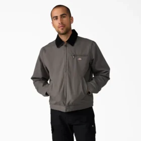 Veste en toile de coton doublée de couverture