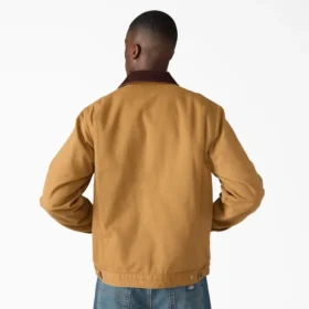 Veste en toile de coton doublée de couverture