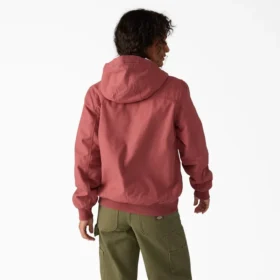 Veste en toile de coton doublée polaire pour femme