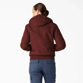 Veste en toile de coton doublée polaire pour femme