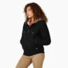 Veste en toile de coton doublée polaire pour femme Veste en toile de coton doublée polaire pour femme