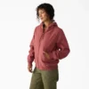 Veste en toile de coton doublée polaire pour femme Veste en toile de coton doublée polaire pour femme