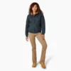 Veste en toile de coton doublée polaire pour femme Veste en toile de coton doublée polaire pour femme