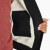 Veste en toile de coton doublée polaire pour femme Veste en toile de coton doublée polaire pour femme