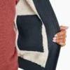 Veste en toile de coton doublée polaire pour femme Veste en toile de coton doublée polaire pour femme