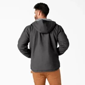 Veste en toile de coton Duck Canvas doublée de polaire à poils longs