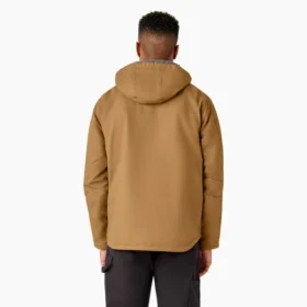 Veste en toile de coton Duck Canvas doublée de polaire à poils longs