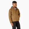 Veste en toile de coton Duck Canvas doublée de polaire à poils longs
