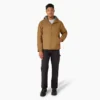 Veste en toile de coton Duck Canvas doublée de polaire à poils longs