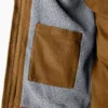 Veste en toile de coton Duck Canvas doublée de polaire à poils longs