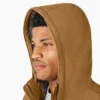 Veste en toile de coton Duck Canvas doublée de polaire à poils longs