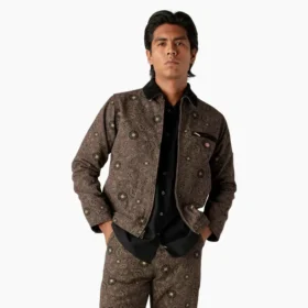 Veste en toile de coton imprimée fleurs Ellis