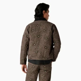 Veste en toile de coton imprimée fleurs Ellis