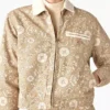 Veste en toile de coton imprimée fleurs Ellis pour femme Veste en toile de coton imprimée fleurs Ellis pour femme