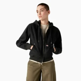 Veste en toile de coton pour femme doublée de polaire