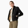Veste en toile de coton pour femme doublée de polaire Veste en toile de coton pour femme doublée de polaire
